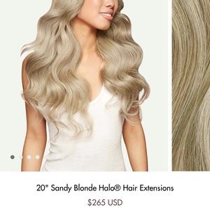 BRAND NEW, never used LUXY HAIR - 20" Sandy Blonde Halo® Hair Extensions